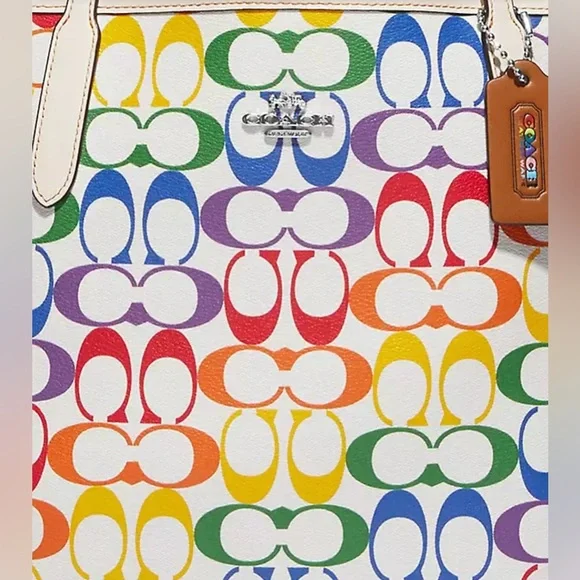 LN – City Tote in “Rainbow” Canvas — Coach - Picture 4 of 5
